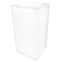 Dupla Cube Stand 80, 45x45x90cm, hochglanz weiss